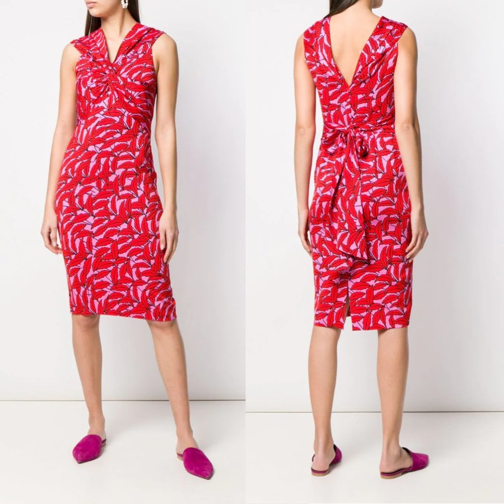 NEW Diane Von Furstenberg Delphine Dress Palm